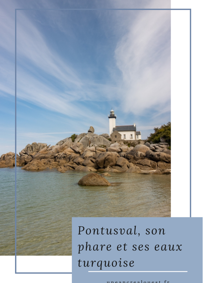 Pontusval, son phare et ses eaux turquoise